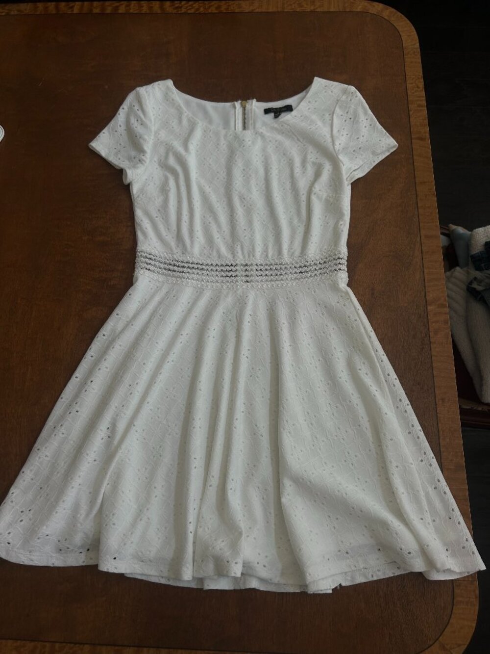 City Studio white short sleeve dress